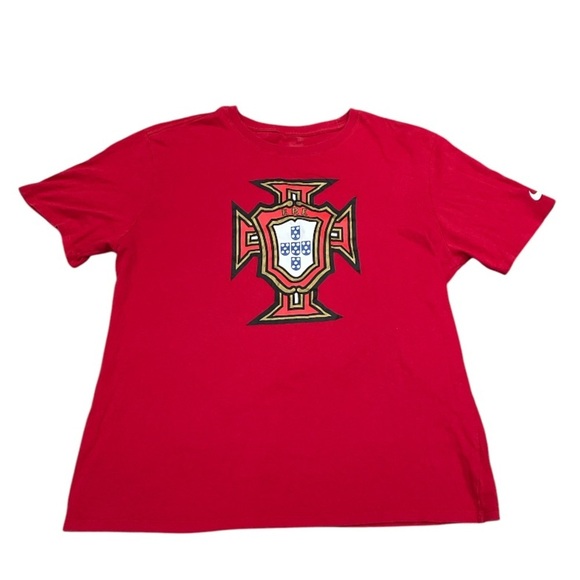 Nike Portugal Crest Soccer Athletic Tee Shirt Size XL - Picture 3 of 5